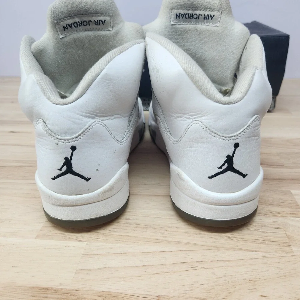 Nike Air Jordan 5 Retro White Mens Shoes Size 8 (136027-130)